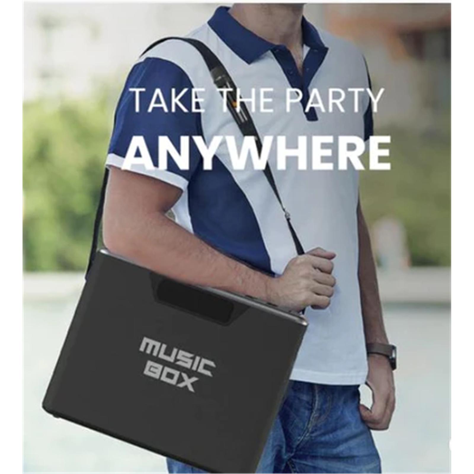 HiFuture MusicBox | TWS Karaoke And Bluetooth Speaker | 100W Output | Built-In-Battery And Powerbank | RGB Lighting | Portable Design - LanizHub - Image 3