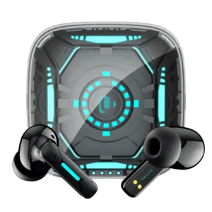 Ultima Blaze Gaming Earbuds with ANC | 42 Hours Playtime | 4 Mics with ENC | 15 Meters Range | Dual Tone with Blazing LEDs | Rampage Mode (40 MS) | IPX4 Rated | 5C BOOST Charging Wireless Earbuds