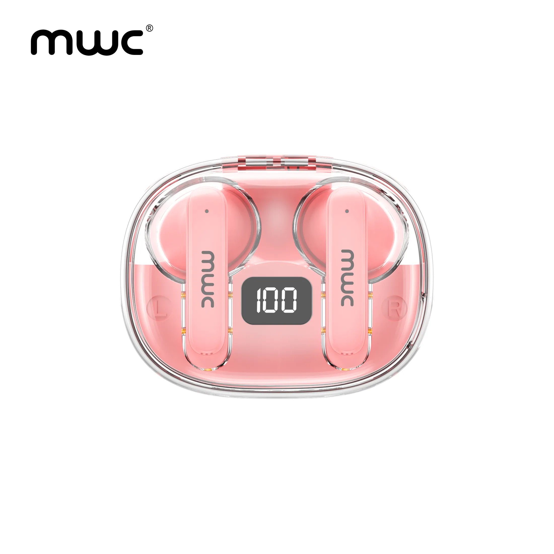 MWC HERO MT69 ENC | AI ENC | Bluetooth 5.4 TWS | Only 6ms Ultra Low Latency (Game Mode) | Semi In-Ear Gaming Earbuds | Unique & Transparent Design | iPx6 Water Resistant | 40Hrs Playback | Available in 4 Sweat Colors - Image 2
