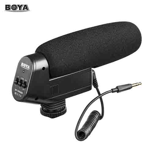 BOYA BY-VM600 Cardioid Directional 3.5mm Condenser On-Camera Shotgun Microphone
