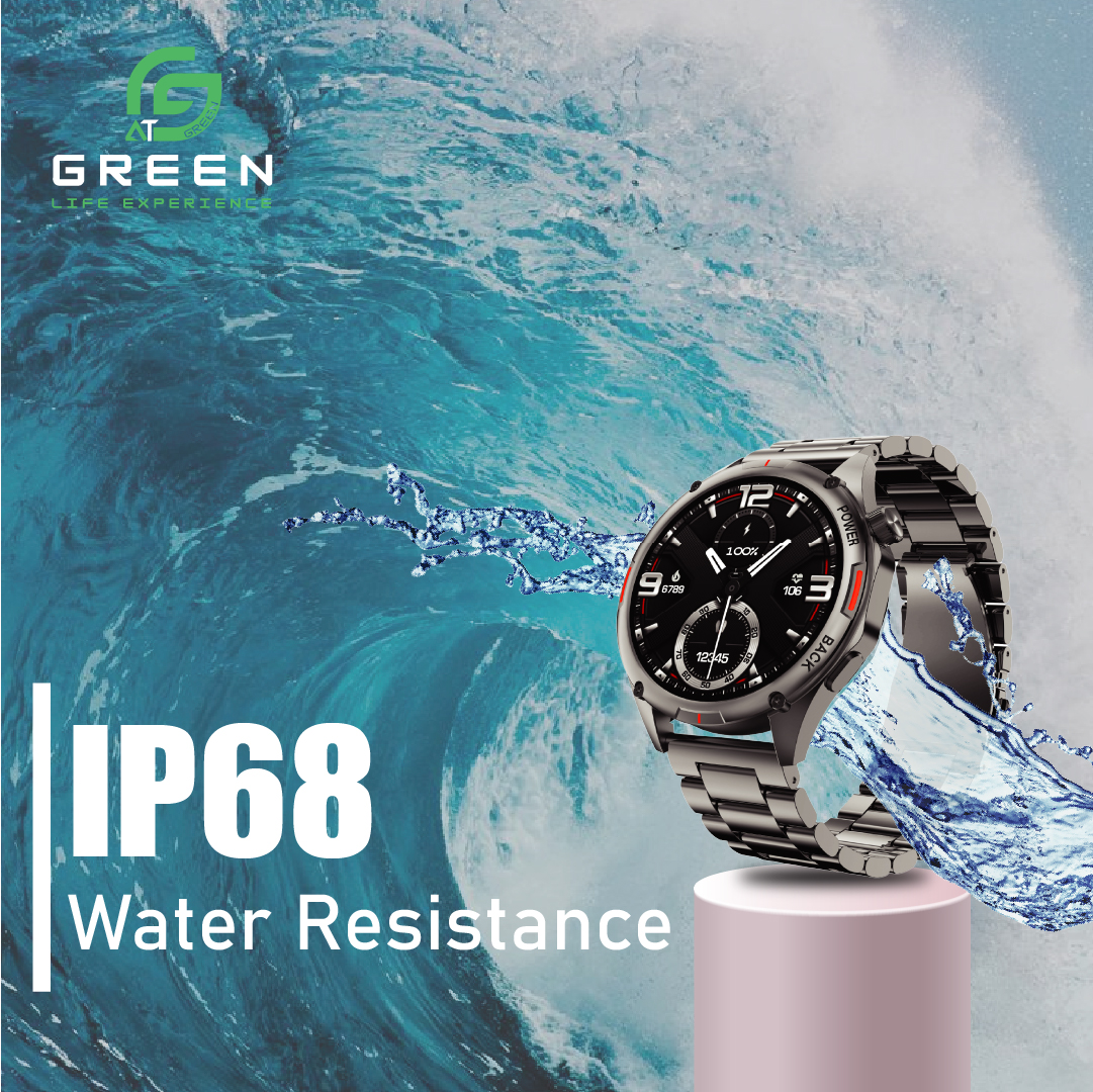 Green Orbit Pro Luxury Smart Watch | 1.43" AMOLED Display | Metallic Body With Stainless Steel & Leather Strap | 3D Watch Faces | BT Calling | IP68 Water Resistance | 178 Sports Modes | BT V5.2 | 270mAh Battery | 20 Days Standby | AOD | 1 Year Warranty - Image 6