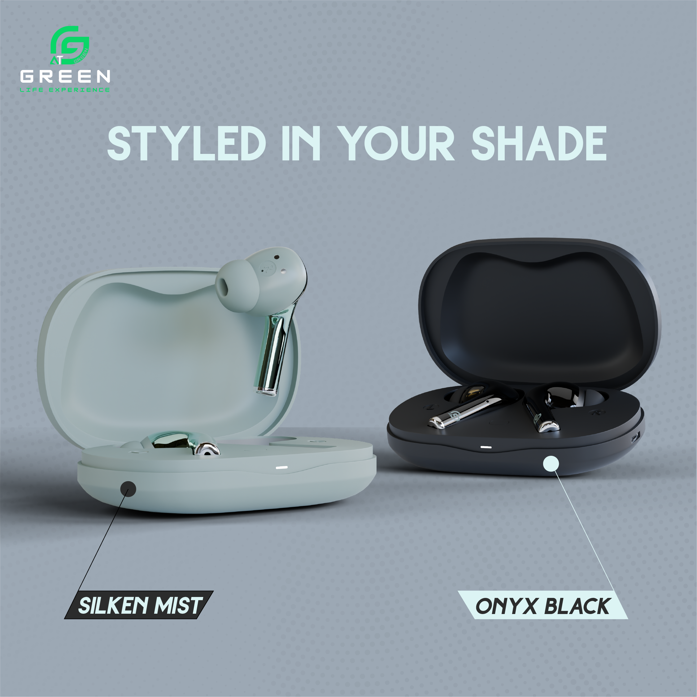 Green Buds Ultra ANC (UP to 32 dB) Earbuds| Dual Devices Connection | 45 Hours | Quad Mic | App Support | BT Version 5.3 | 45ms Low Latency| IPX5 Water Resistance | ASAP Fast Charging | 11mm Driver For Deep Bass Wireless Earbuds | Type-c Charging - Image 5