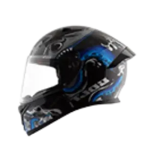 Vega Bolt Octopus Glossy Black Metallic Blue