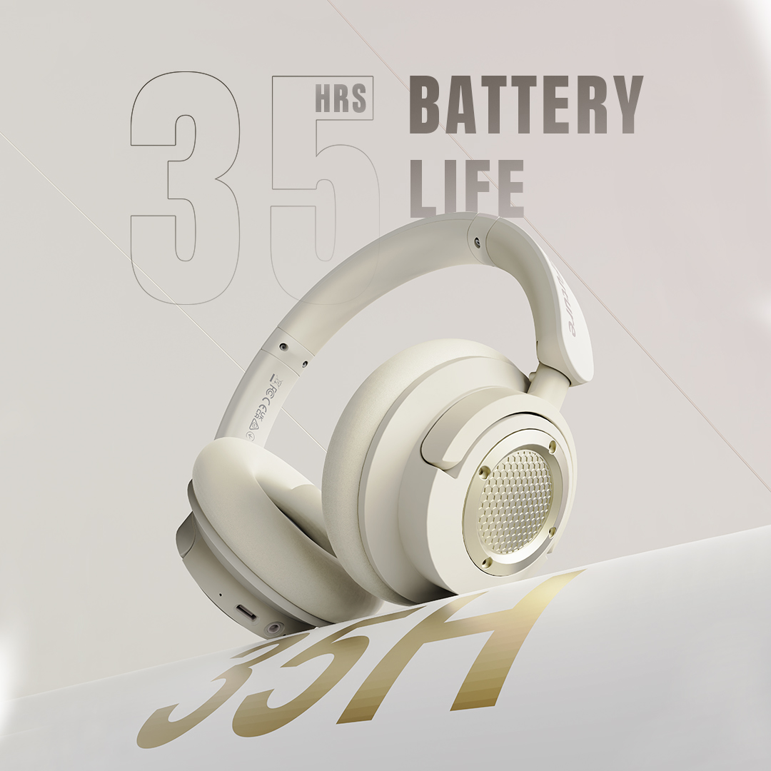 HiFuture TourX Headphone | Hybrid ANC | AI-Enhanced Calling | Universal Comfort Fit | Wireless Version 5.2 | 35 Hours Battery Life | AUX Cable Included | Rotatable And Foldable Design | Perfect Travel Buddy - LanizHub - Image 3