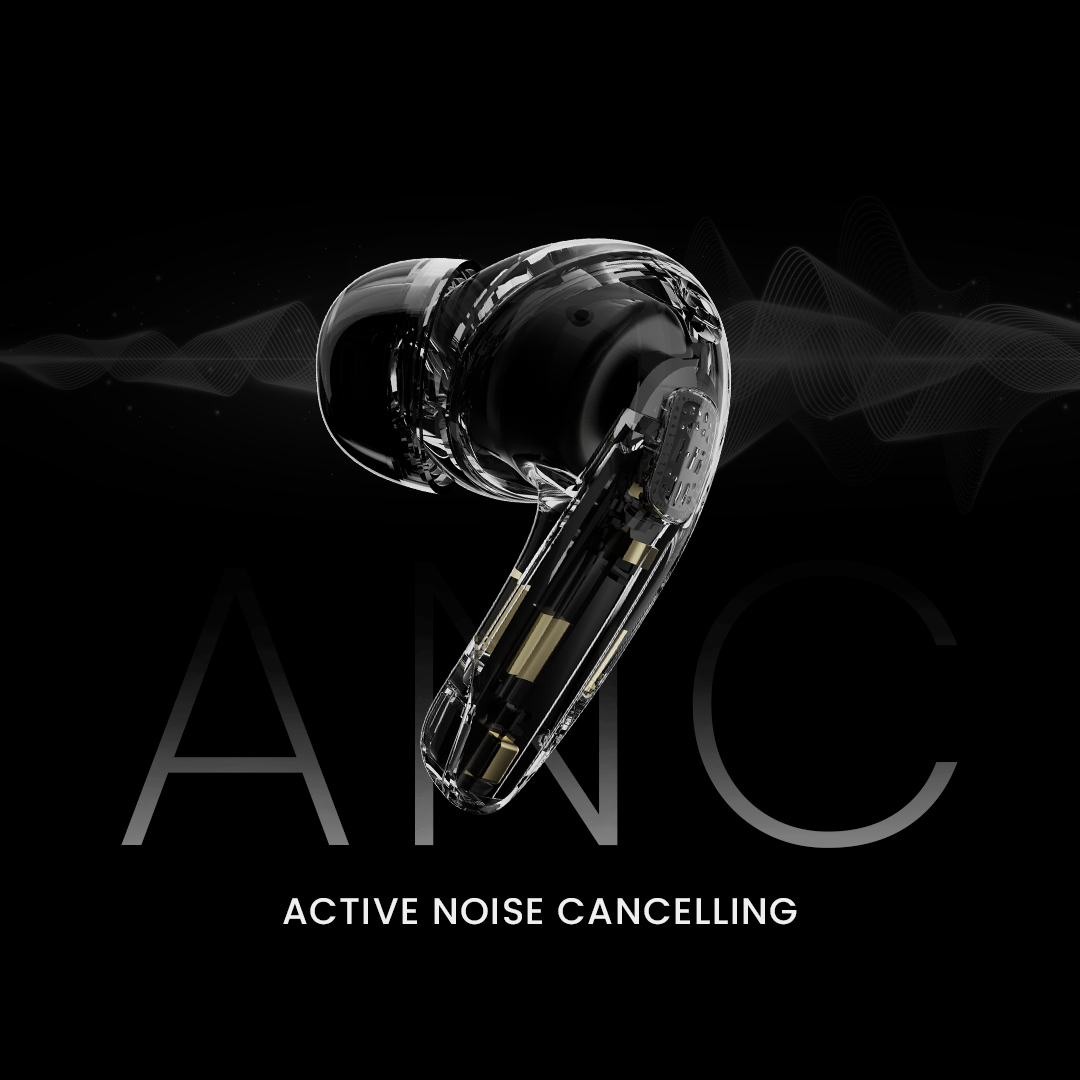 Best Earbuds in Nepal | HiFuture Flybuds4 ANC Earbuds | 30 hours Playtime | Powerful Bass | Wireless Version 5.4 | 4 Mic Built-in For Enhanced Call | Graphite Inspired Sound | Comfort And Secured Fit - LanizHub - Image 3