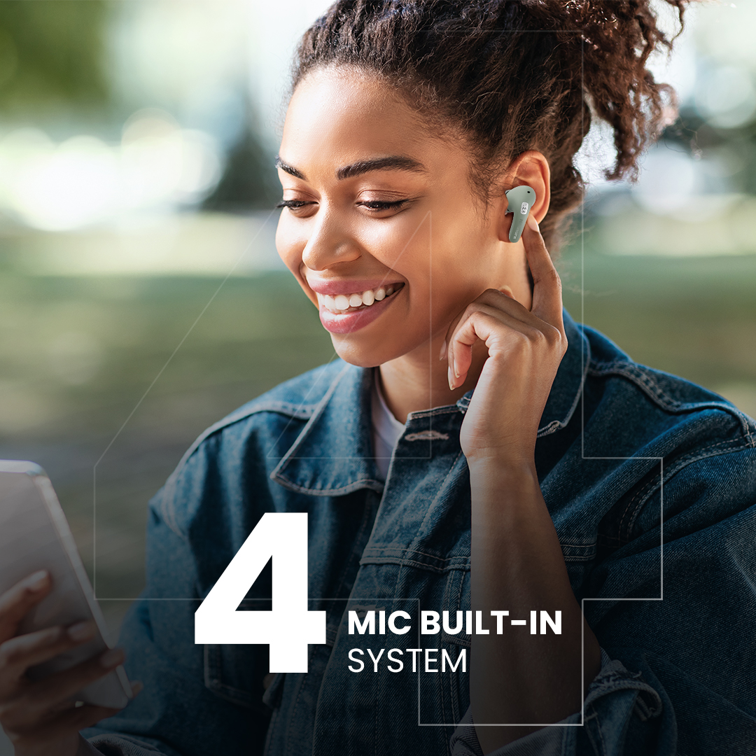 Best Earbuds in Nepal | HiFuture Flybuds4 ANC Earbuds | 30 hours Playtime | Powerful Bass | Wireless Version 5.4 | 4 Mic Built-in For Enhanced Call | Graphite Inspired Sound | Comfort And Secured Fit - LanizHub - Image 5