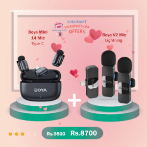 Boya Mini 14 and Boya V2 Microphone | Valentine's Day Offer
