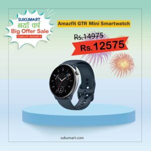 Amazfit GTR Mini Smartwatch | Slim & Stylish Design with Stainless Steel | 120+ Sports Modes & Smart Recognition 5 Satellite Positioning Systems | 24/7 Heart Rate, SpO2 & Stress Monitoring | 14-day Battery Life