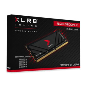 Pny Laptop Ram 16Gb Xlr8 Ddr4 Memory CL20 3200Mhz | 1.2V | 260-pin | Gaming Ram | Bigger Faster & More Productive | 2 Years Warranty