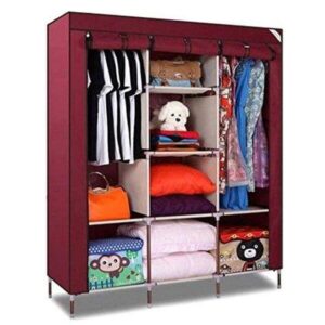Folding Wardrobe Storage Rack | Collapsible Clothes Fabric Cloth Storage | Multicolor | 88130