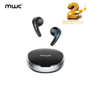 MWC STAR MT1 | Bluetooth 5.4 TWS | Only 6ms Ultra Low Latency | 13mm Driver | Semi In-Ear Gaming Earbuds | Unique & Perfect Design | Mini Size Buds | iPx4 Water Dust & Sweat Resistant | 30Hrs Playback | Available in 3 Colors