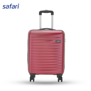 SAFARI FIESTA Hard Luggage (Medium) | 8 Wheels | 100% Polycarbonate Shell | Fixed Combination Lock | Anti Theft Secure Zipper | Shoe Pouch
