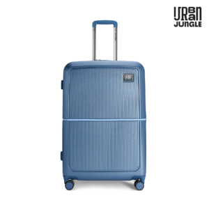 URBAN JUNGLE AZURE Hard Luggage ( Small ) | 100% Polycarbonate Shell | 8 Wheels | Keyless TSA Lock | USB Charging Port | Anti Theft Zipper