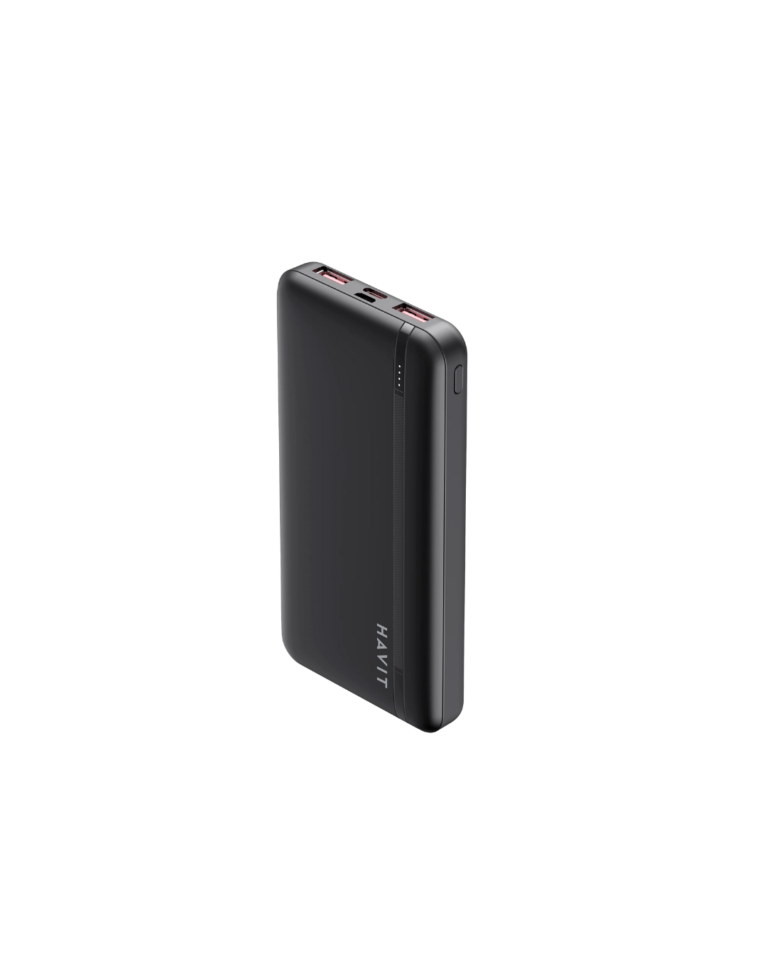 Havit PB89- 10000mAh PB91- 20000mAh Best Portable Power Bank | LED Display | Smart Charge | Fast Charging | Wired Charging Powerbank | Safe & Durable | 4 Ports | USB-A | USB-C | MICRO USB | Black