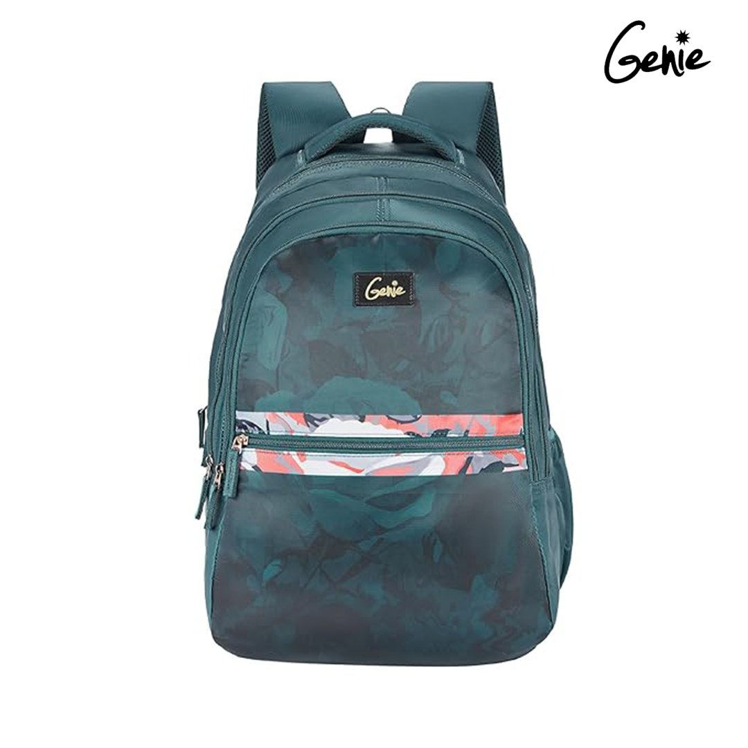 GENIE BY SAFARI ENIGMA Backpack | 19 Inch | 3 Compartment | Laptop Sleeve | Front & Side Pocket | Padded Shoulder Straps