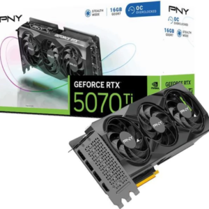 PNY GEFORCE RTX 5070TI | 16GB TRIPLE FAN | OVER CLOCKED | 256-bit | 2.3 GHz | 4K Resolution | GRAPHICS CARD | 2 Years Warranty