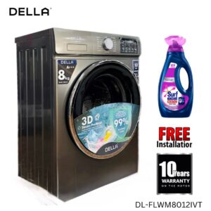 DELLA 8 Kg Front Loading BLDC Washing Machine