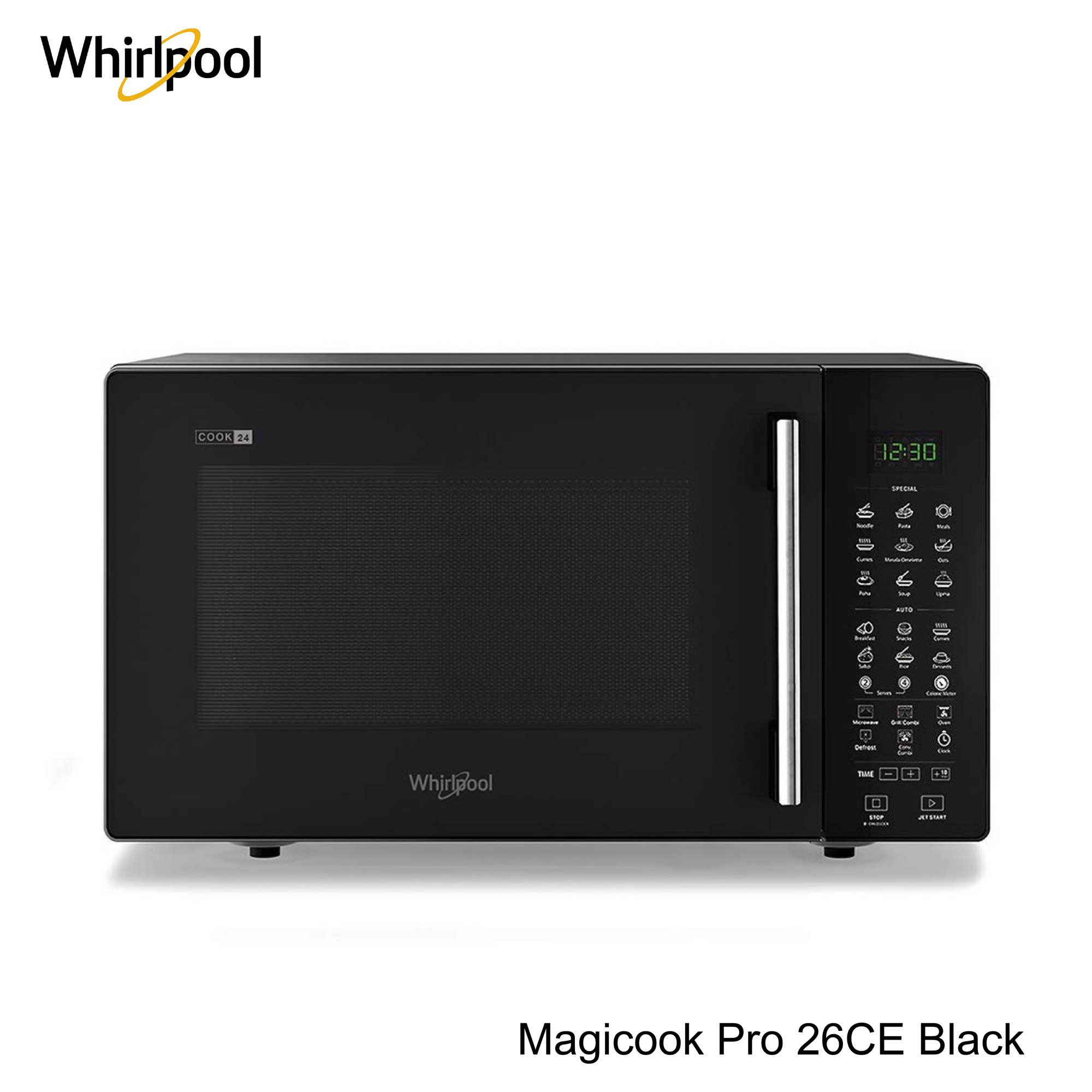 WhirlpooI 24 Litres All in One Convection Microwave With 130 Intellicook Menus (Magicook Pro 26CE Black)