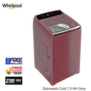 WhirlpooI 7.5 Kg Fully Automatic Top Load Washing Machine Stainwash Pro 7.5 Grey
