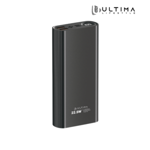 Ultima Turbocharge 20K 20000mAh Powerbank with 22.5W Fast Charging | Full Metal Body | Multi Layers Fire Protection | LED Display | Triple Ports | Supports PD, QC3.0, Universal Compatibility | 2 Way Charging | ChargeSafe Technology Power bank