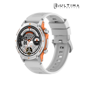 Ultima Active Smartwatch: Sporty & Rugged Built, 1.43” TRU AMOLED display, BT Calling, 24/7 health tracking, 100+ sports modes, SOS, IP68 Waterproof smart watch