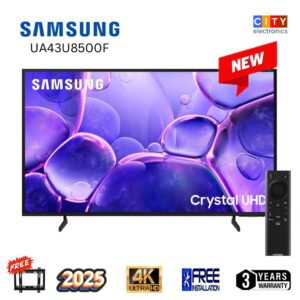 SAMSUNG 43 inch Crystal UHD 4K Smart LED Tv UA43U8500 With Air Slim Design