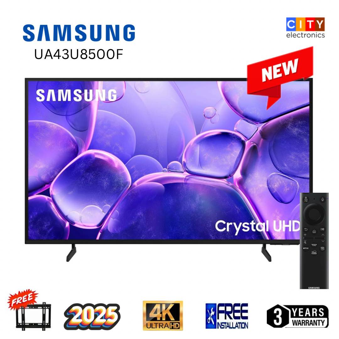 SAMSUNG 43 inch Crystal UHD 4K Smart LED Tv UA43U8500 With Air Slim Design