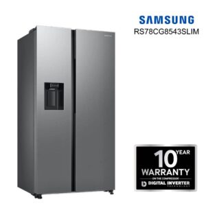 SAMSUNG RS78CC8543SL/IM - 633 Litres Digital Inverter Side by Side Refrigerator with SpaceMax™ Technology