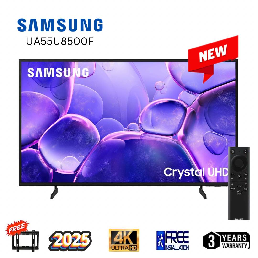 SAMSUNG 55 inch Crystal UHD 4K Smart LED Tv UA55U8500F Metal Stream Design