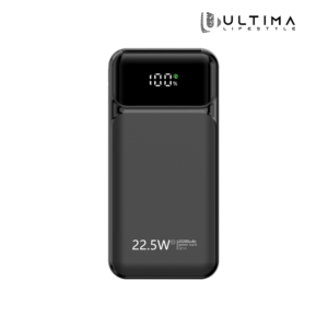 Ultima Boost 20K Pro 20000mAh Powerbank with 22.5W Fast Charging | LED Display | Triple Ports | Supports PD, QC3.0, Universal Compatibility | 2 Way Charging | ChargeSafe technology Power bank