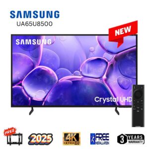 SAMSUNG 65 inch Crystal UHD 4K Smart LED Tv UA65U8500F Metal Stream Design