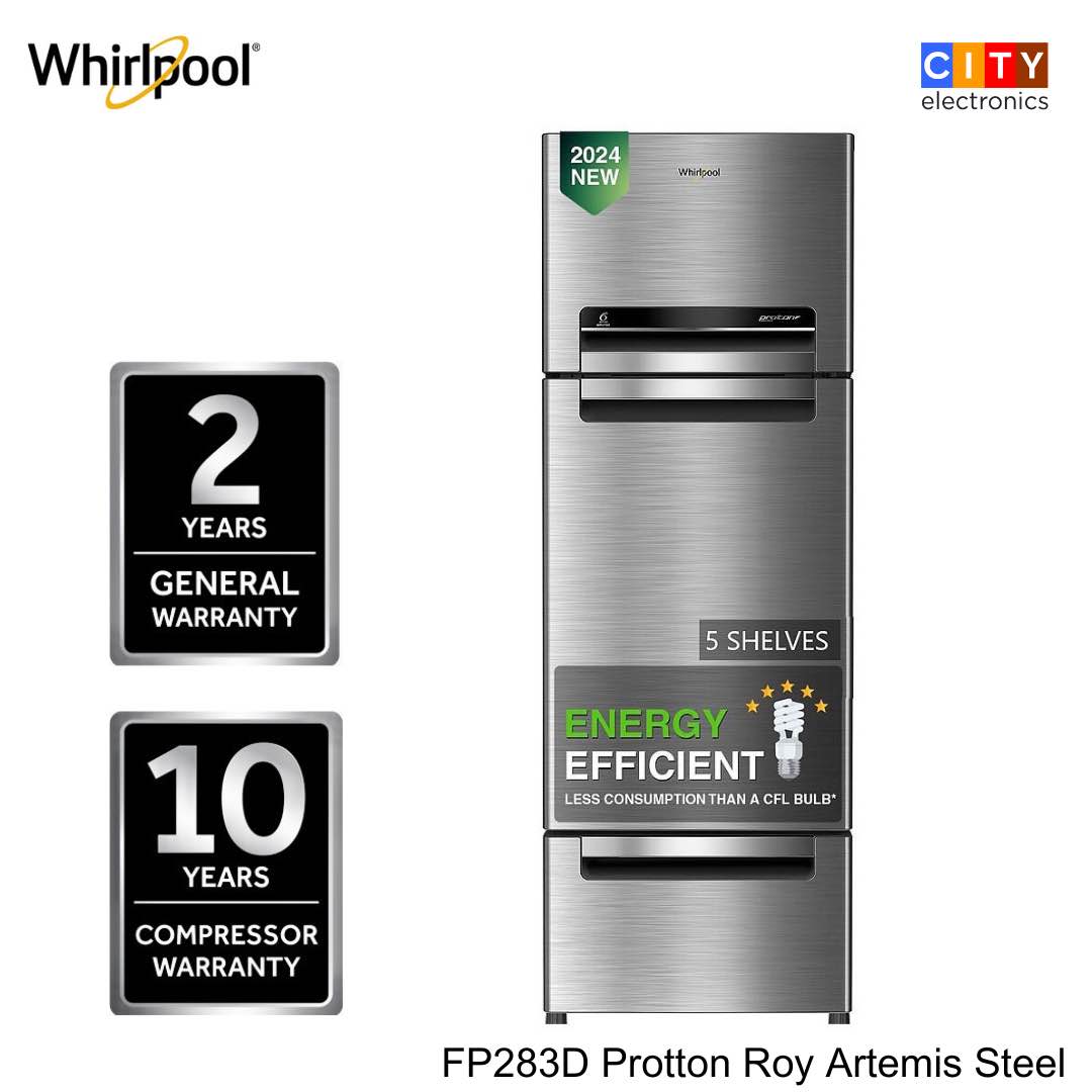 WhirlpooI Protton 260 Litres Frost Free Triple Door Refrigerator With 6th Sense ActiveFresh Technology
