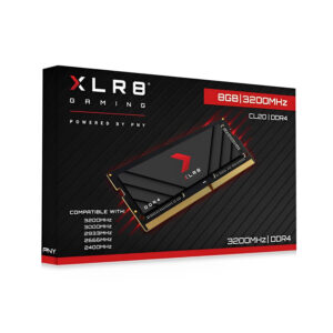 Pny Laptop Ram 8Gb Xlr8 Ddr4 Memory CL22 3200Mhz | 1.2V | 260-pin | Gaming Ram | Bigger Faster & More Productive | 2 Years Warranty