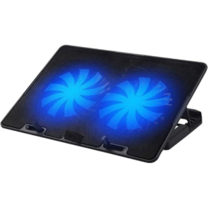 Havit F2083 Laptop Gaming Cooling Pad | 13 to 17 inch | Height Adjustable | Blue LED Fan | Dual USB Charging | Iron Mesh + Plastic Material | 1 Year Warranty