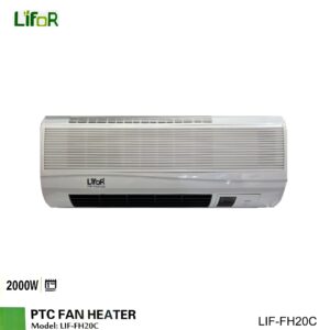 LIFOR LIF-FH20C 2000 Watts Wall Mounted Fan Heater With Timer & Remote