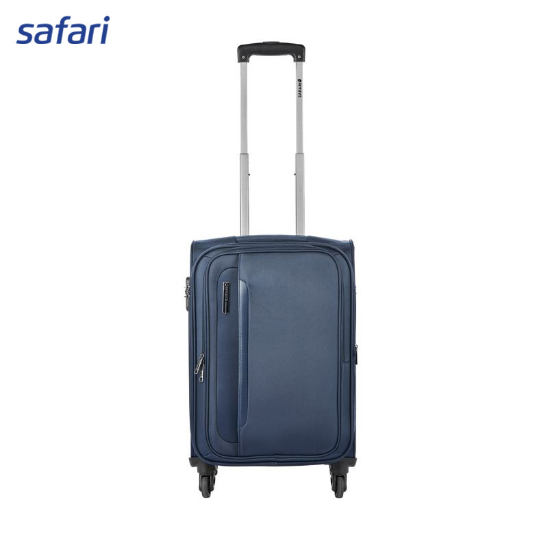 SAFARI NUVALDO Soft Luggage | ( Medium ) | 4 Wheels | Detachable Wet Pocket | Convi Pack Interior | Laptop Compatible | 2 Front Zippered Pocket