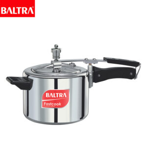 BALTRA Pressure Cooker | Fast Cook | 5 LTR | Automatic safety valve | Better pressure regulation | New improved vent weight | Long lasting sealing ring/gasket | 7 year warranty