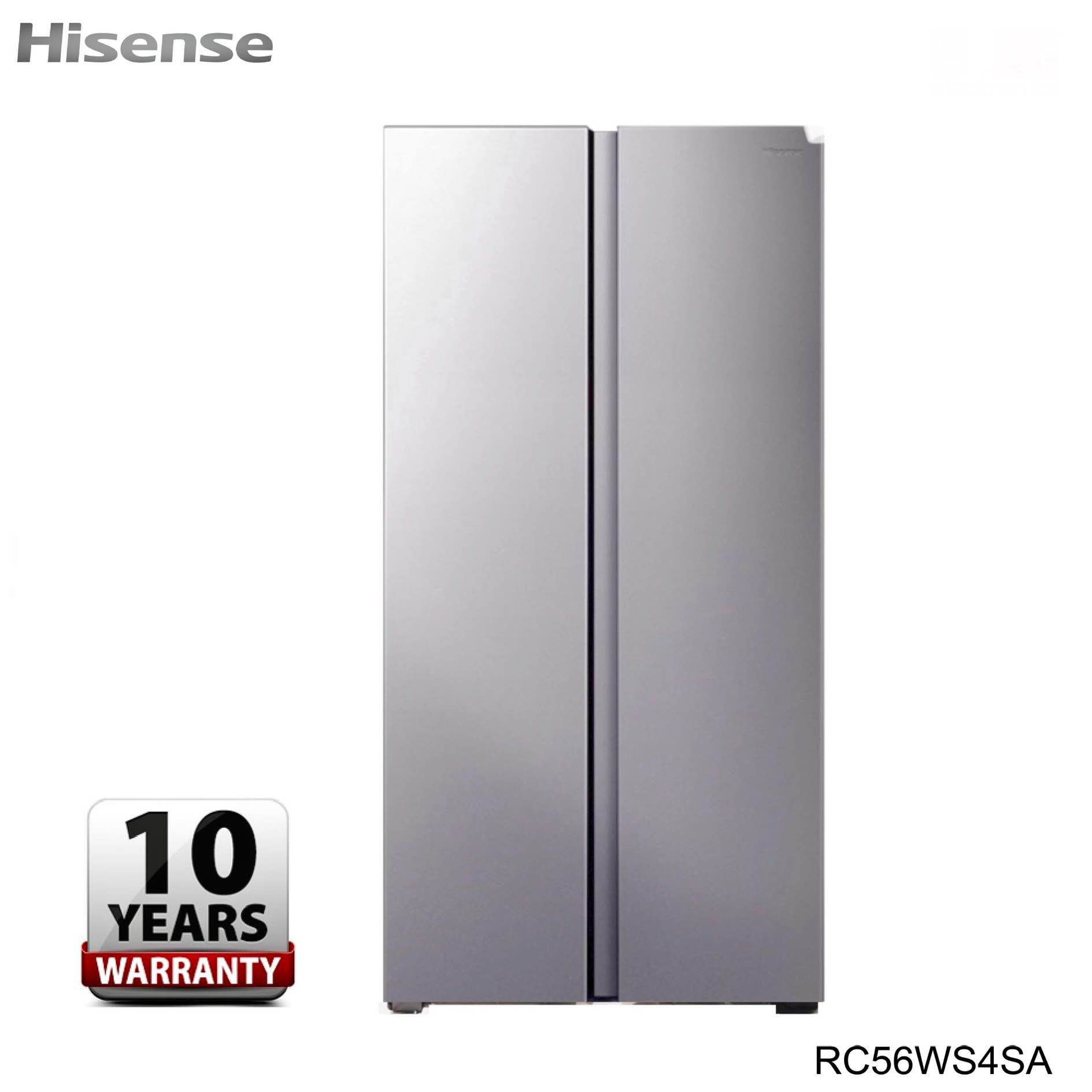 Hisens RC56WS4SA 428 Litres Side By Side No Frost Refrigerater Stainless Steel Silver