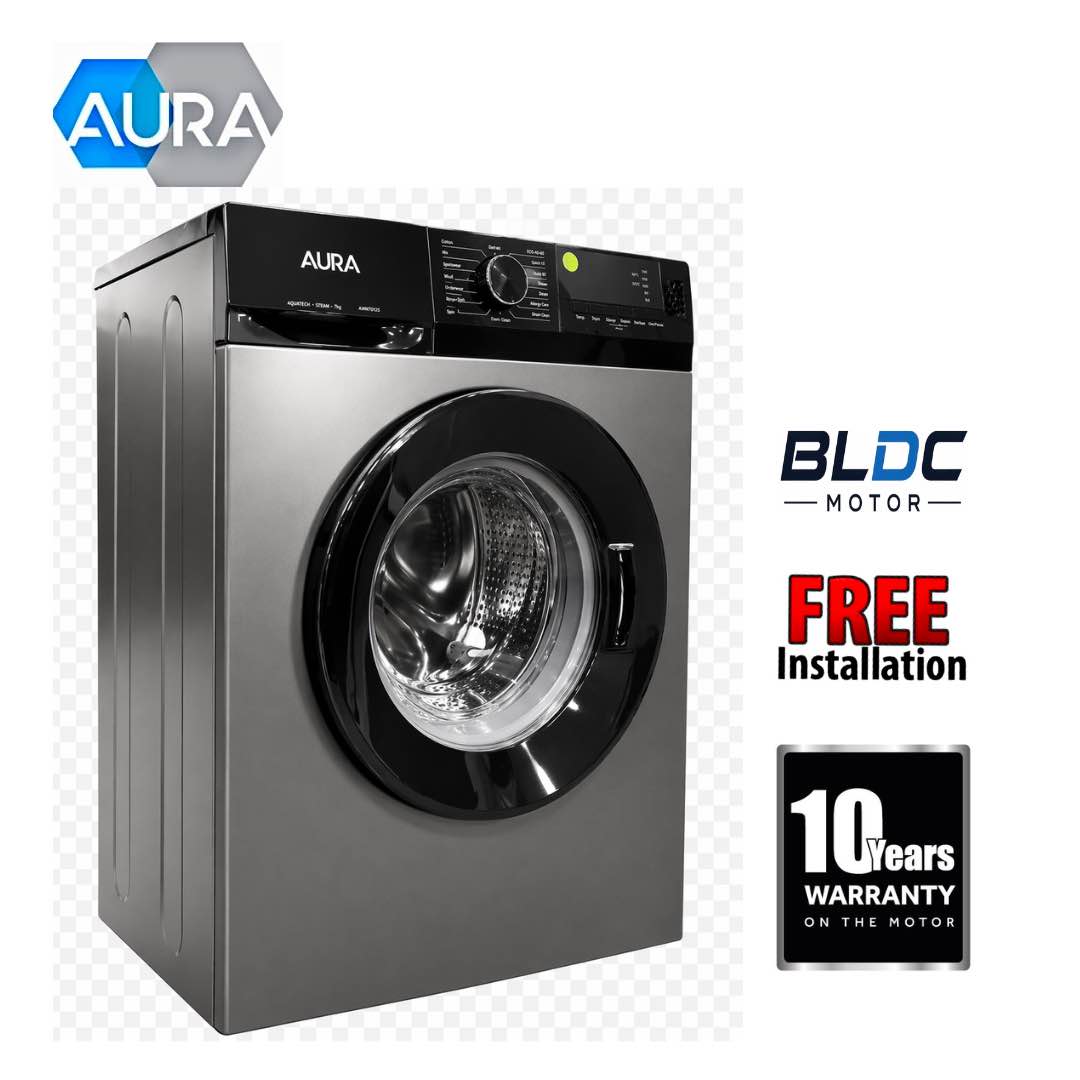 Aura 8 Kg Front Load Washing Machine BLDC Inverter Comet 4.5 kg Free