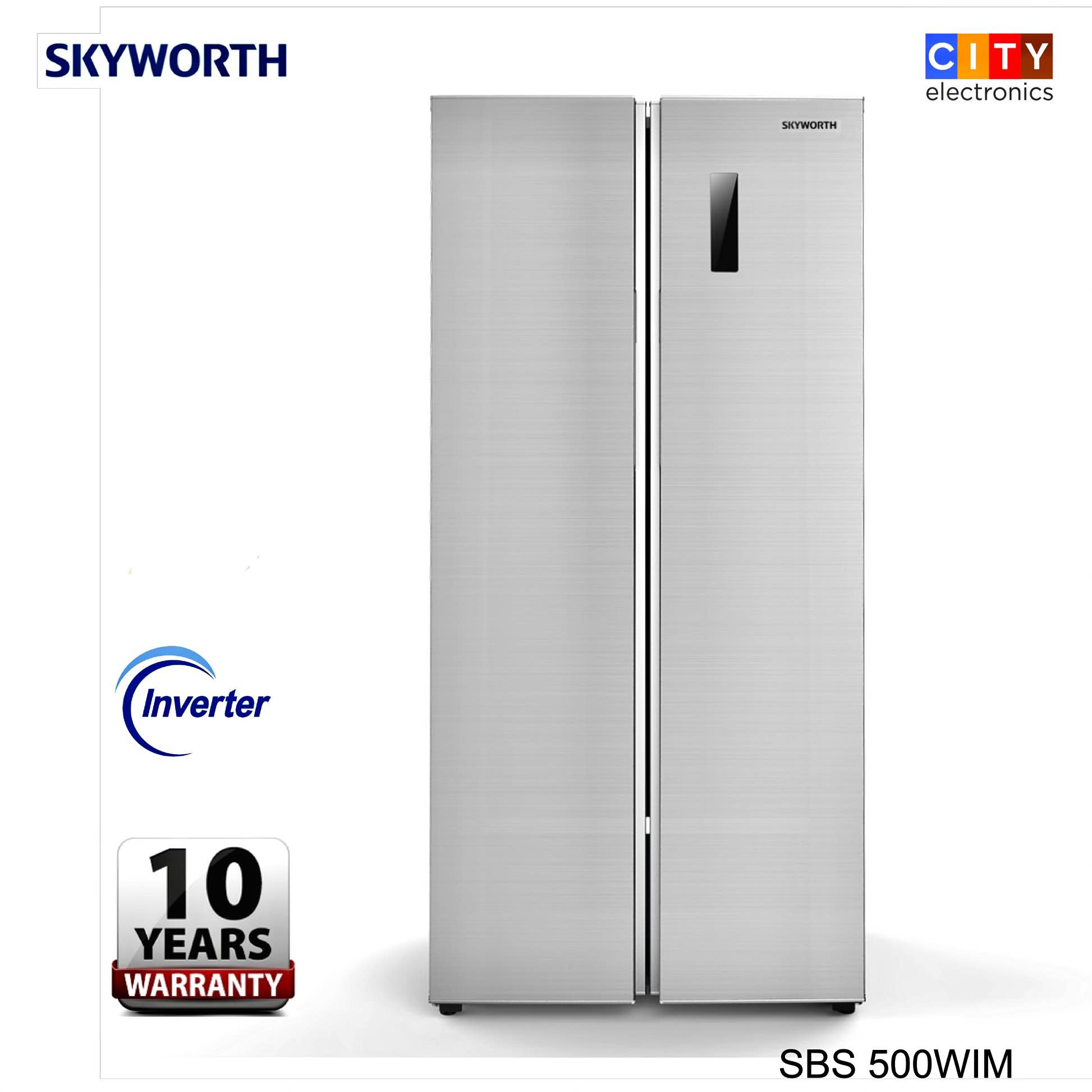 Skyworth SBS 500WIM 473 Litres Side By Side Inverter Refrigerator