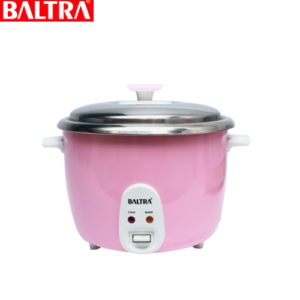 BALTRA Stainless Steel Regular Rice Cooker | 2.8 Ltrs | Auto cooking & keep warm | Detachable cooking SS pot & SS lidwith cooking plate | Thicker outer body | 1000 Watt | 12 Month Warranty