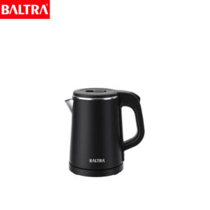 BALTRA Cordless Kettle | Charcoal | 800 Watt | 220-240V/50-60 Hz | Double layer electric kettle | Auto Cut off function | High quality double controller | 360 degree rotation heating | Boil Dry Protection | High Grade Stainless steel inner