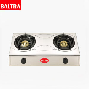 BALTRA Two Burner Gas Stove | Glow 2 | Automatic | SS Body | Unbreakable Knob | Honeycomb Buner | 12 months warranty