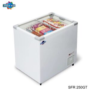 Rockwell SFR 250GT - 250 Litres Flat Glass Top Chest Freezer