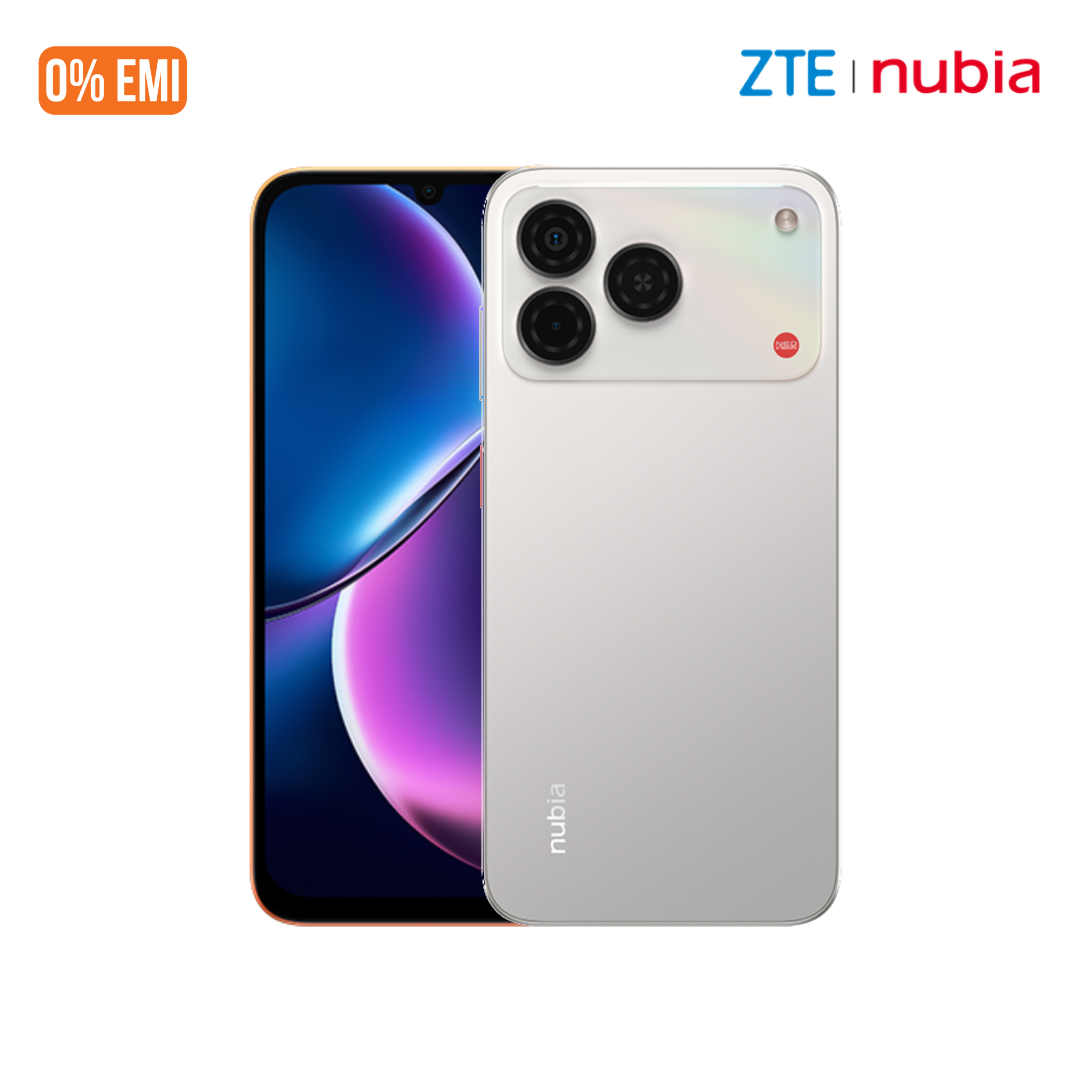 ZTE | nubia A57 (4GB RAM + 64GB) Display: 6.75-inch HD+ IPS LCD, 120Hz refresh rate | 13MP AI Dual Camera | 5000mAh with 22.5W fast charging | Android 16 4G LTE Phone | Side-mounted fingerprint + Face Unlock