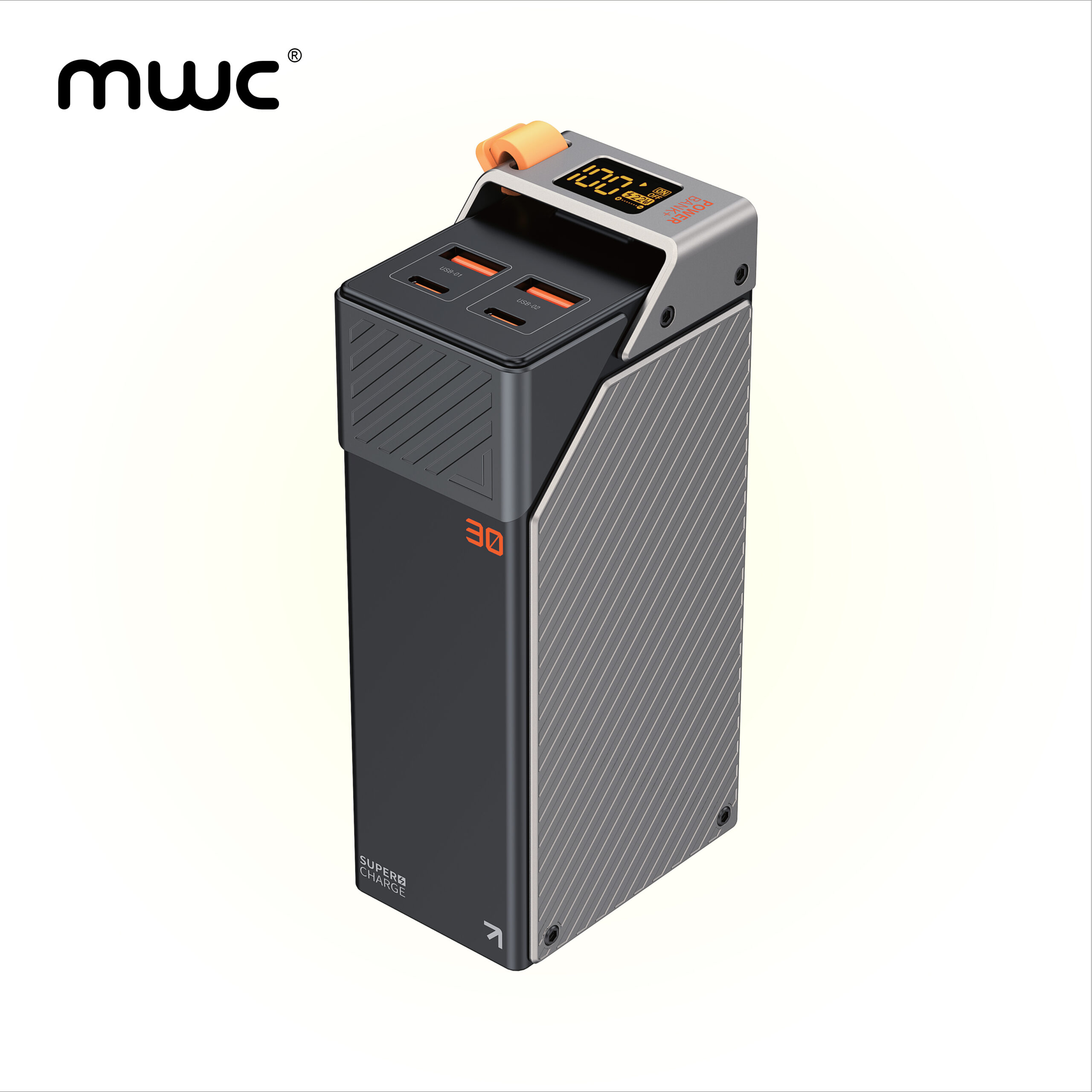 MWC PowerPulse MP50K I 65W Ultra-Fast Charging I 50000mAh Li-Polymer Battery I Eight-Fold Multi Layer Security I Digital Display I Mini Size I Supported for Laptop, Mobile phone, MacBook & All other Devices I